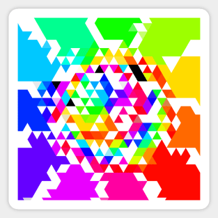 Geometric Color Wheel Sticker